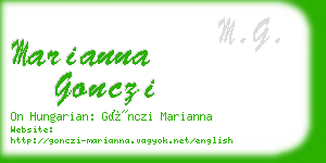 marianna gonczi business card